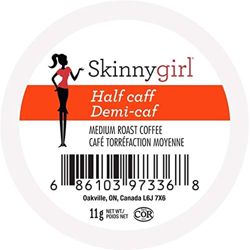 Skinnygirl Half Caff Coffee Pods for Keurig K-Cups – 24 Count