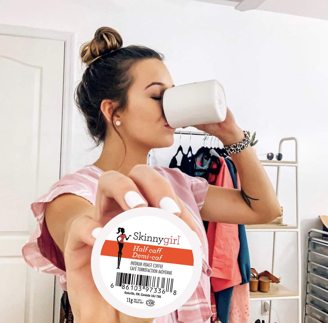 Skinnygirl Half Caff Coffee Pods for Keurig K-Cups – 24 Count