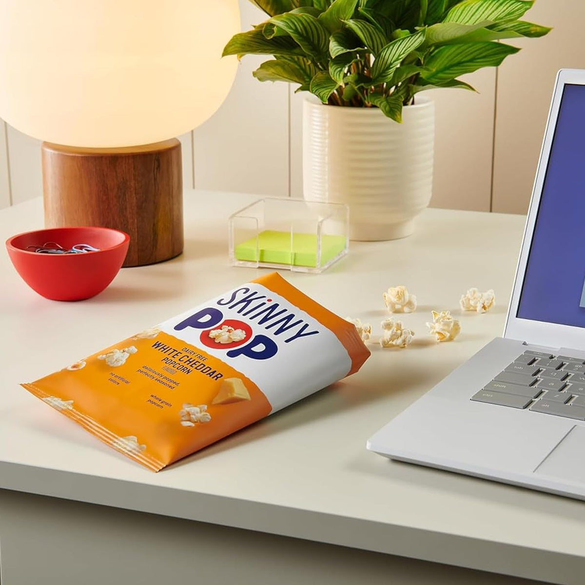 SkinnyPop Popcorn – Original & Dairy-Free White Cheddar Variety Pack, Whole Grain Snack (0.5oz, 40ct)
