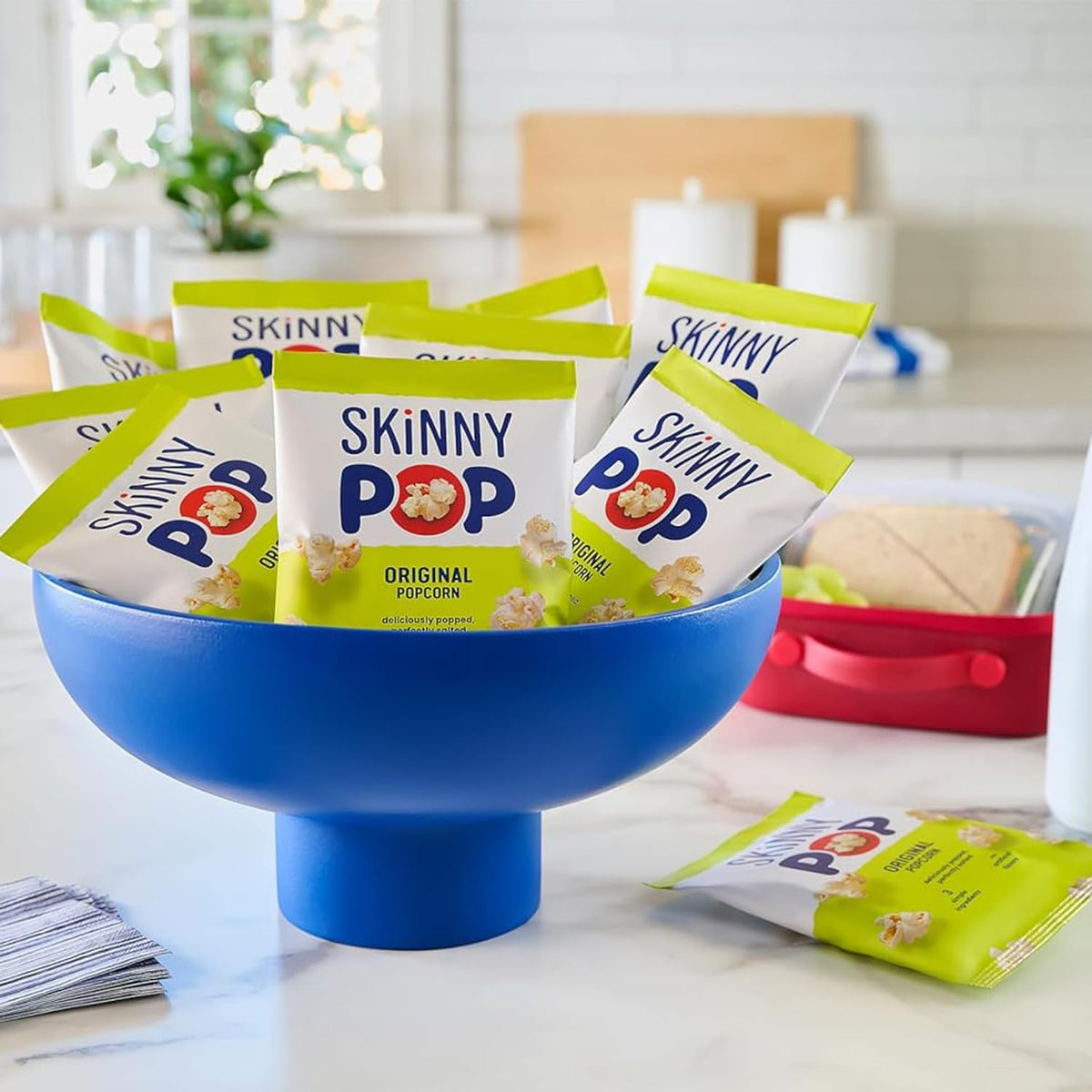 SkinnyPop Popcorn – Original & Dairy-Free White Cheddar Variety Pack, Whole Grain Snack (0.5oz, 40ct)