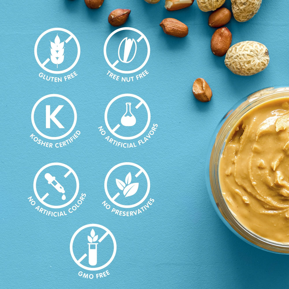 SKIPPY Natural Creamy Peanut Butter Spread – 1/3 Less Sodium & Sugar, Gluten-Free, 7g Protein per Serving (15 oz jars, Pack of 12)