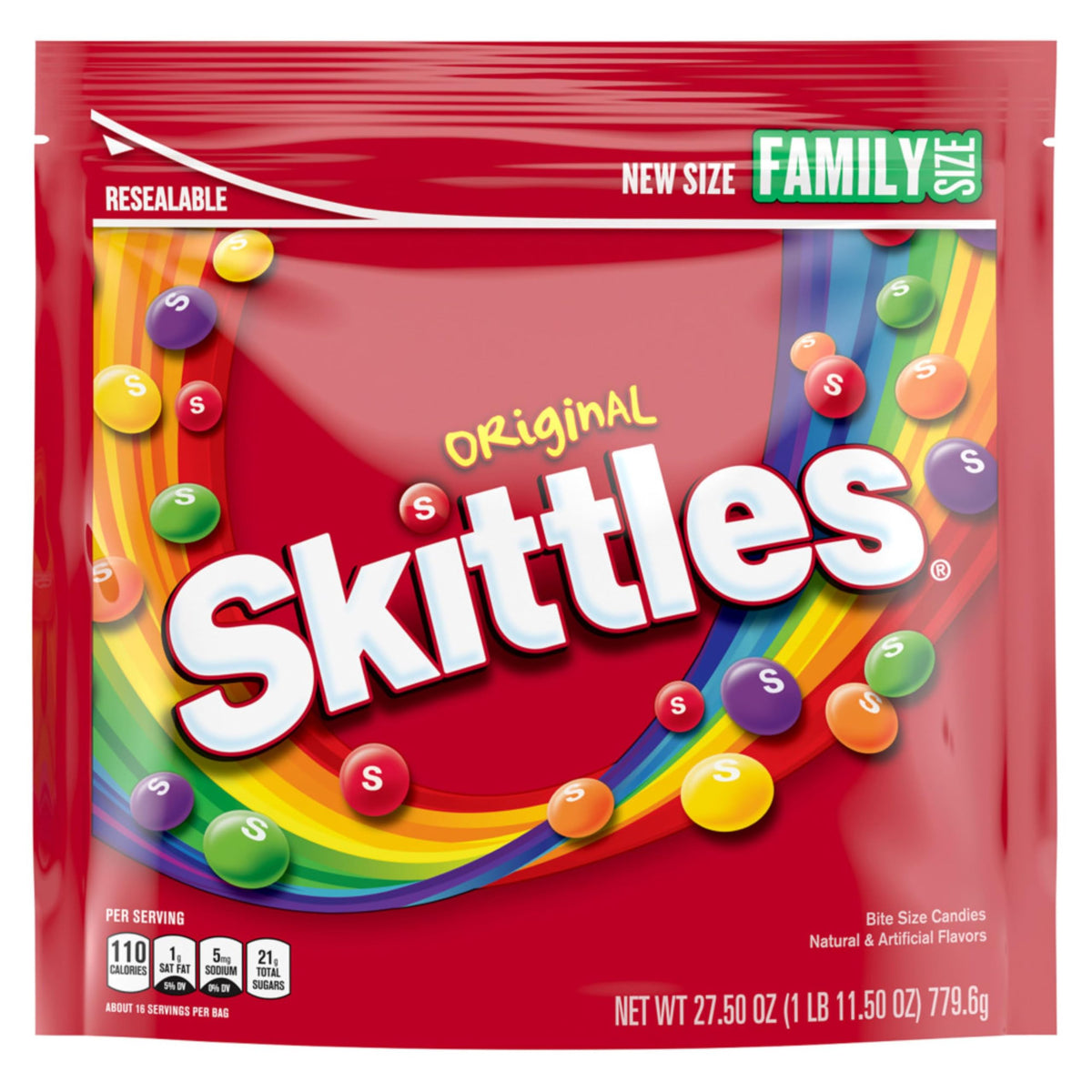 SKITTLES Original Chewy Candy Bulk Pack - 6 Bags (27.5 oz Each) for Parties