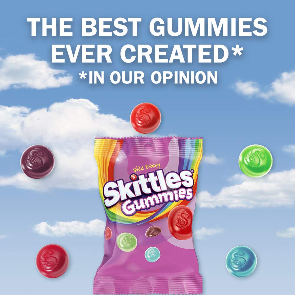 SKITTLES Wild Berry Gummy Candy — 5.8 oz Bags Bulk (Pack of 12)