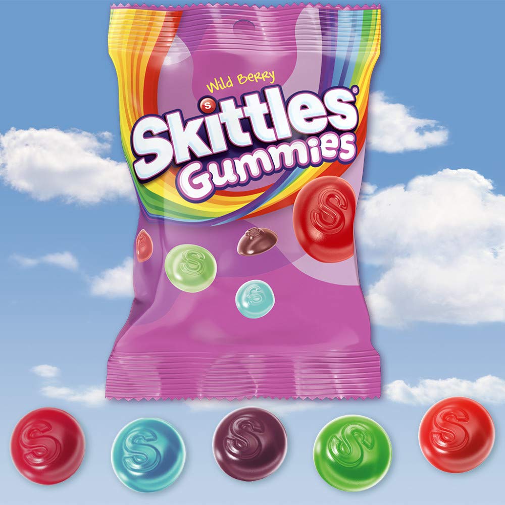SKITTLES Wild Berry Gummy Candy — 5.8 oz Bags Bulk (Pack of 12)