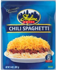 Skyline Chili & Spaghetti – Cincinnati-Style, Microwavable Pouches (14 oz) – Pack of 8