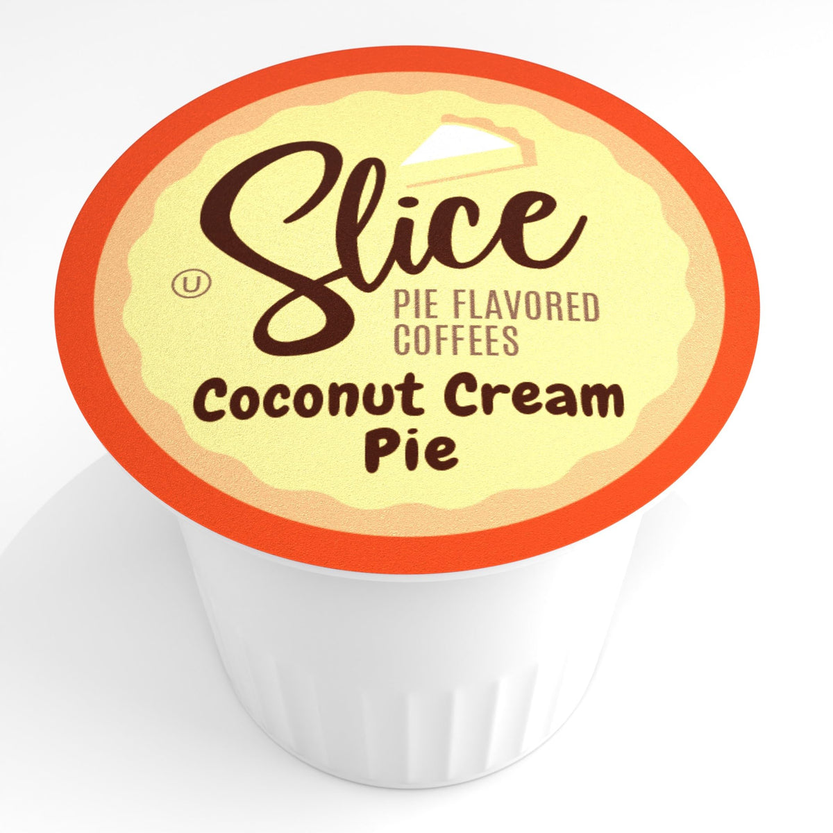 Slice Coffee Coconut Cream Pie Flavored Coffee Pods — 40 Count, K-Cup Compatible