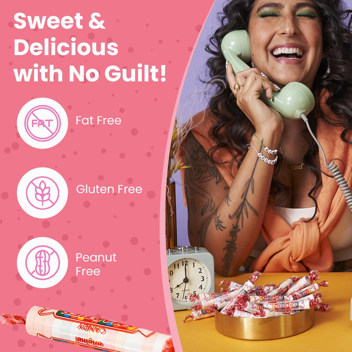 Smarties Bulk Rolls Original Flavor – Gluten-Free, Vegan, Peanut-Free (5 lb)
