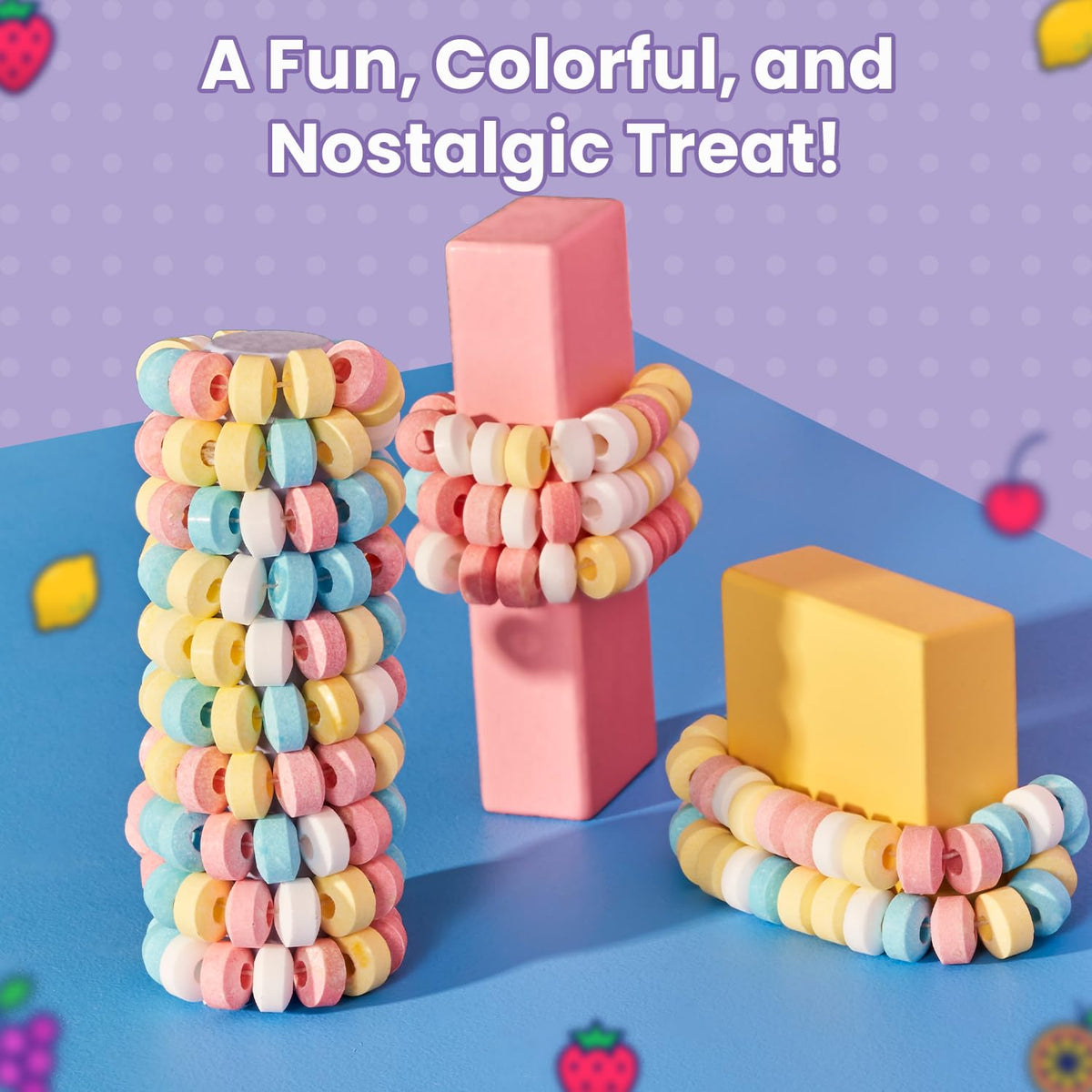 Smarties Candy Necklace – Gluten Free & Vegan Fruit Flavored Hard Candy, 5 lb Bulk (100 Count)