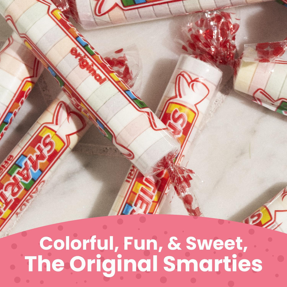 Smarties Bulk Rolls Original Flavor – Gluten-Free, Vegan, Peanut-Free (5 lb)