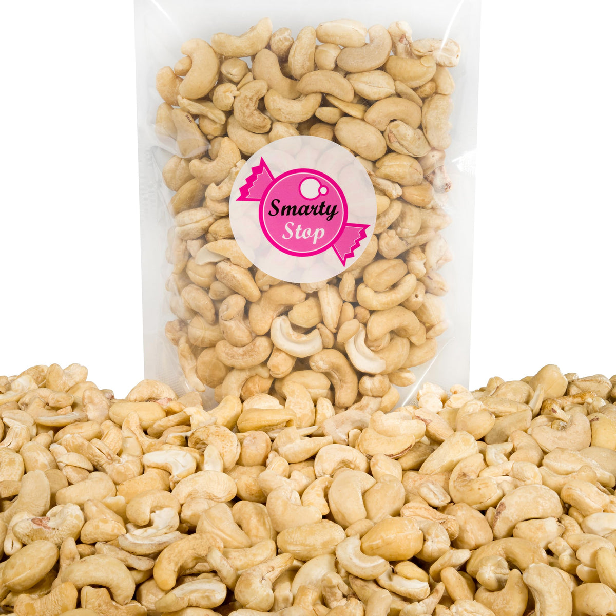 Smarty Stop Raw Cashews – 5 lb Bulk Pack | Pure, Unroasted Nuts