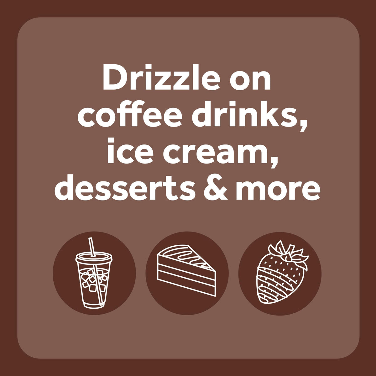 Smucker’s Drizzle Chocolate Syrup – 12-Pack, 20 oz Squeeze Bottles
