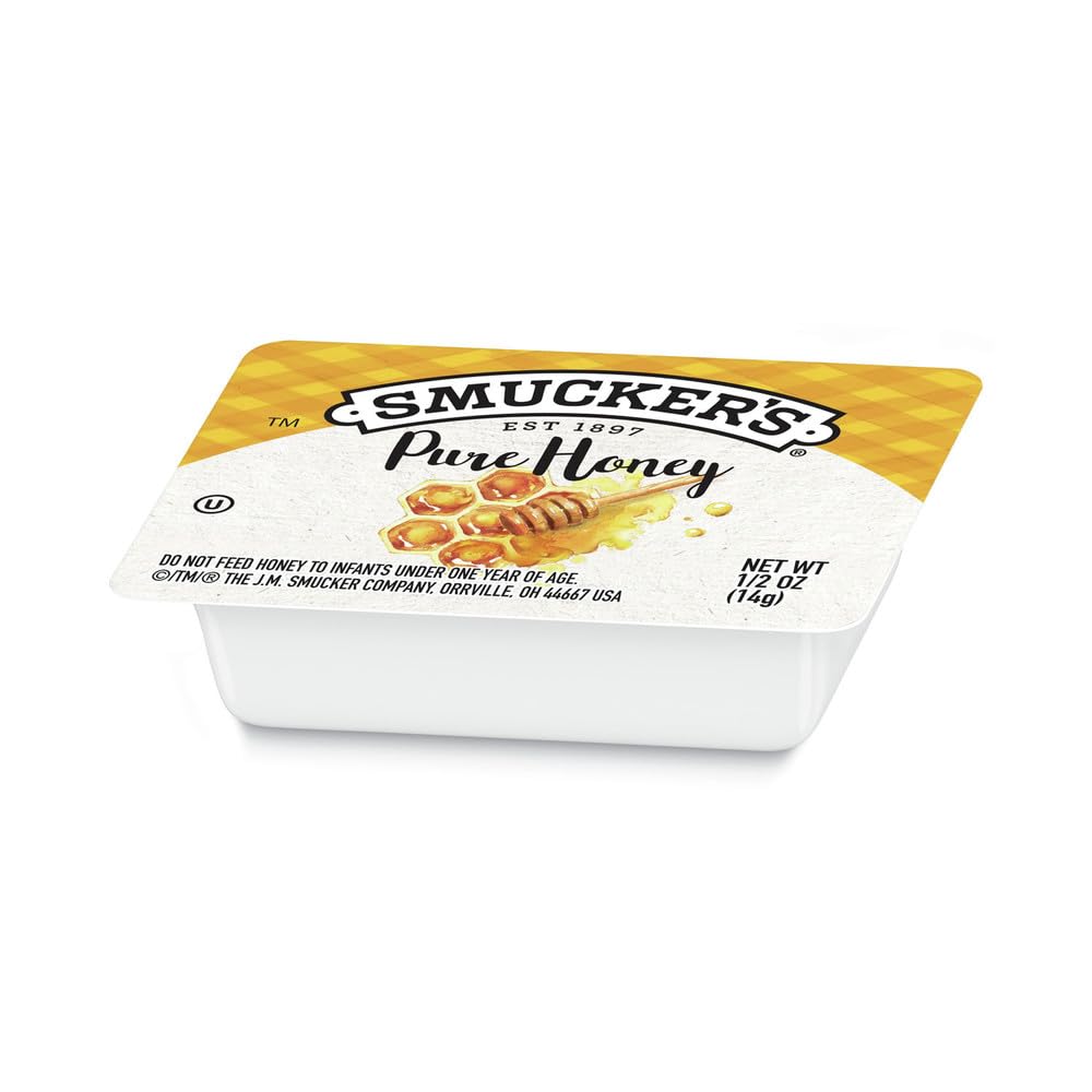 Smucker's Pure Honey Half-Ounce Cups – 200 Count Case | Portion Control, True Source Certified