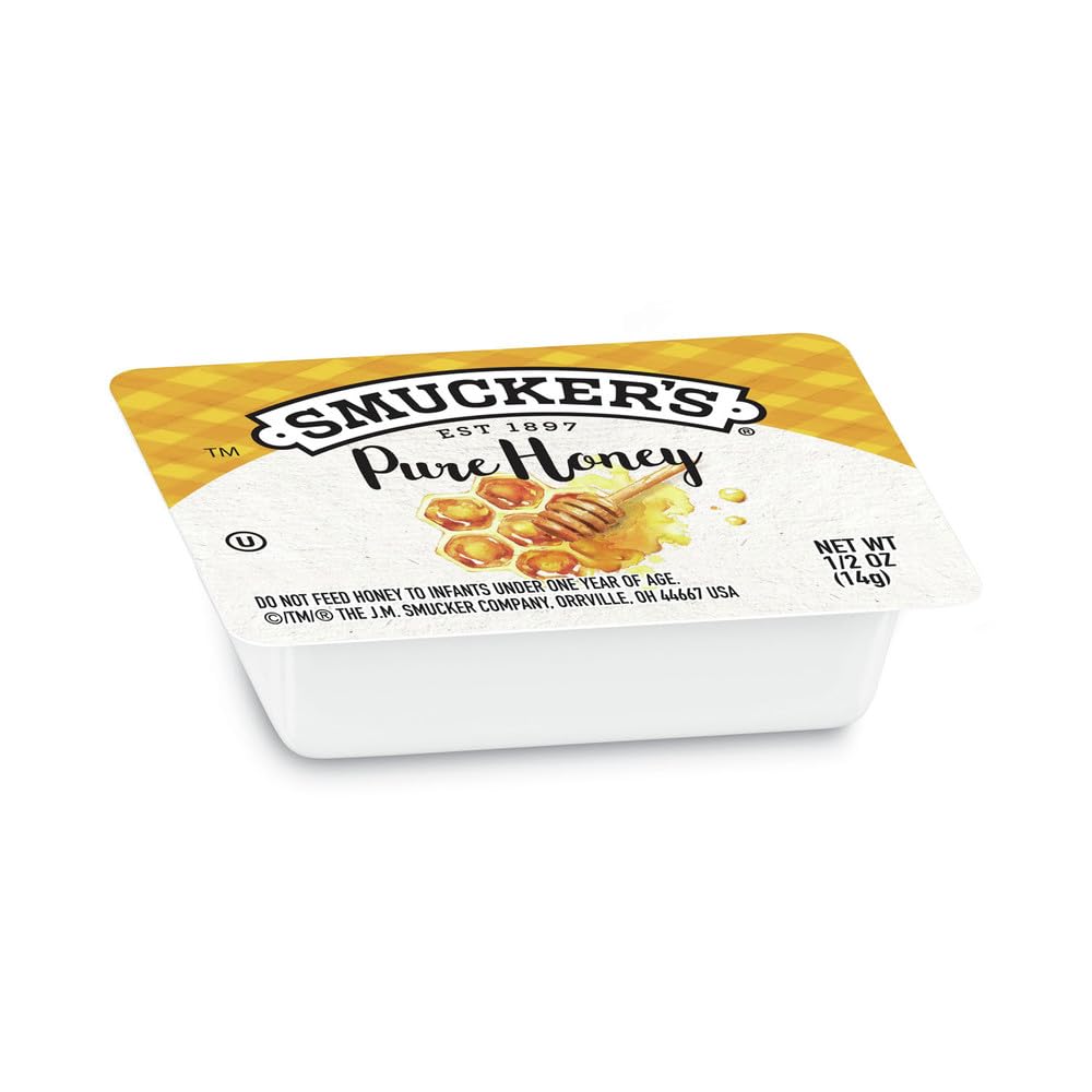 Smucker's Pure Honey Half-Ounce Cups – 200 Count Case | Portion Control, True Source Certified