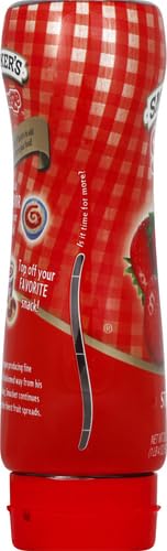 Smucker's Squeeze Strawberry Fruit Spread, 20 oz — Pack of 12 | Easy-To-Squeeze Bottle