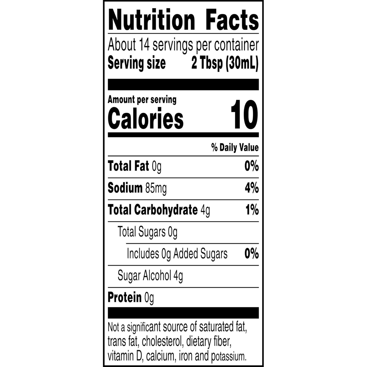 Smucker's Sugar Free Breakfast Syrup – Low Calorie 6-Pack, 14.5 oz Bottles