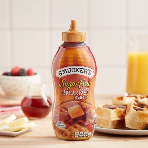 Smucker's Sugar Free Breakfast Syrup – Low Calorie 6-Pack, 14.5 oz Bottles