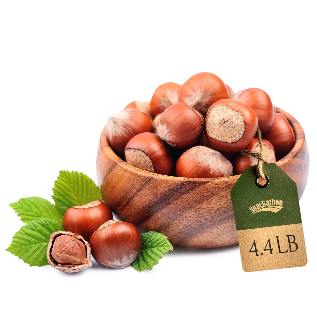 Snackathon Oregon Hazelnuts In Shell — 4.4 Lb Bulk Bag, Raw Unsalted Filberts
