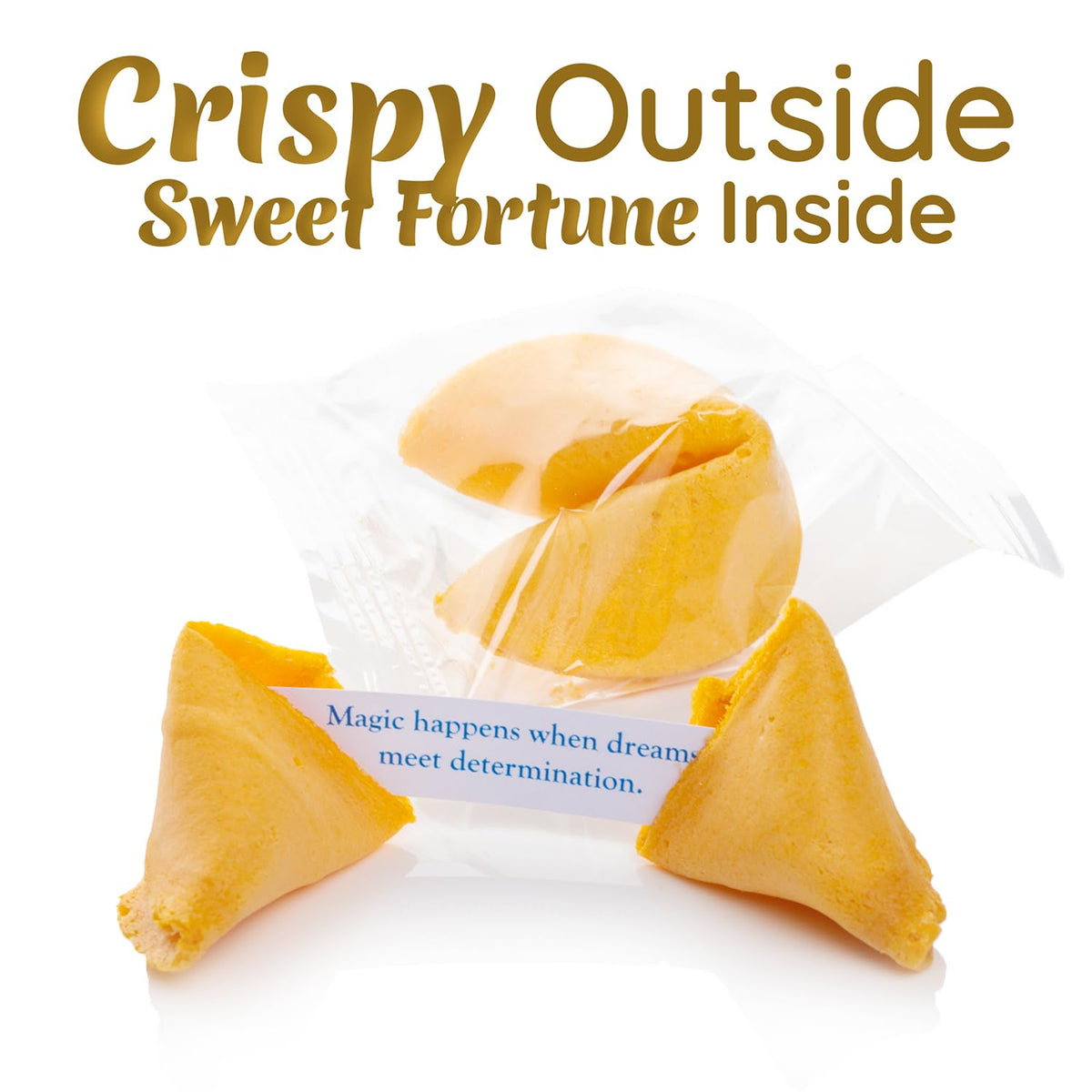 Snackathon Fortune Cookies – Vanilla, 200-Count Bulk Pack, Individually Wrapped, USA Made