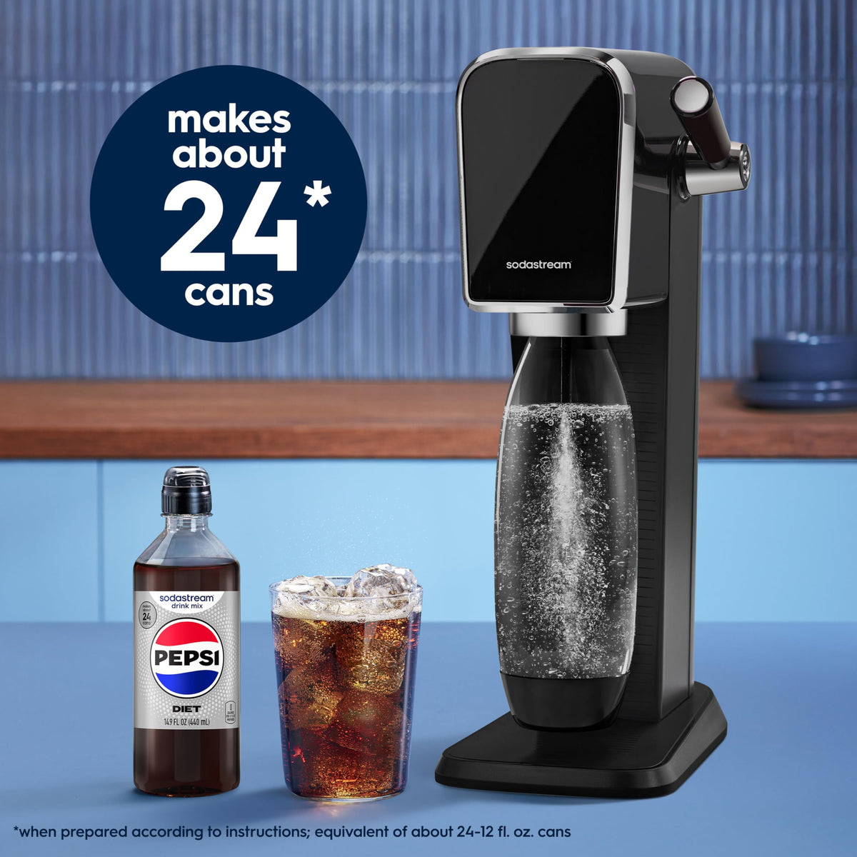 SodaStream Diet Pepsi, MTN Dew, Energy & Dr Pete Variety Pack – 4x440ml