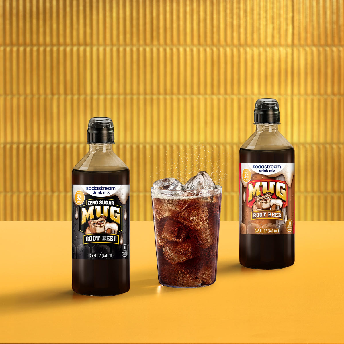 Sodastream Mug Root Beer Zero Drink Mix (4x440ml) – Zero Calorie, Sugar-Free Home Soda