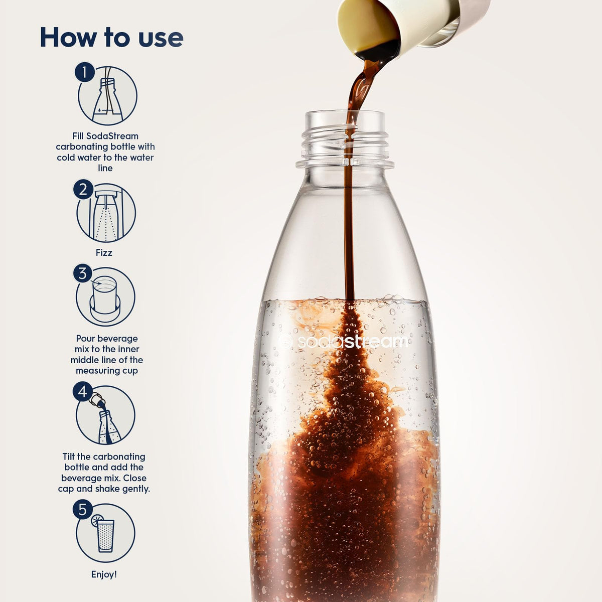 SodaStream Pepsi Wild Cherry Zero Sugar Drink Mix (440ml, Pack of 4)