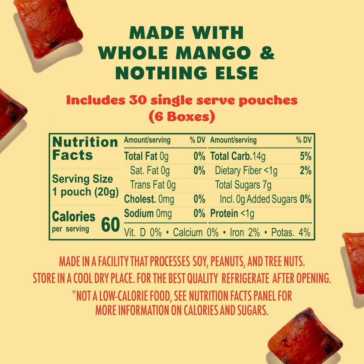 SOLELY Organic Mango Gummies – 30 Bags (6 Boxes) | Real Fruit, Vegan, Non-GMO