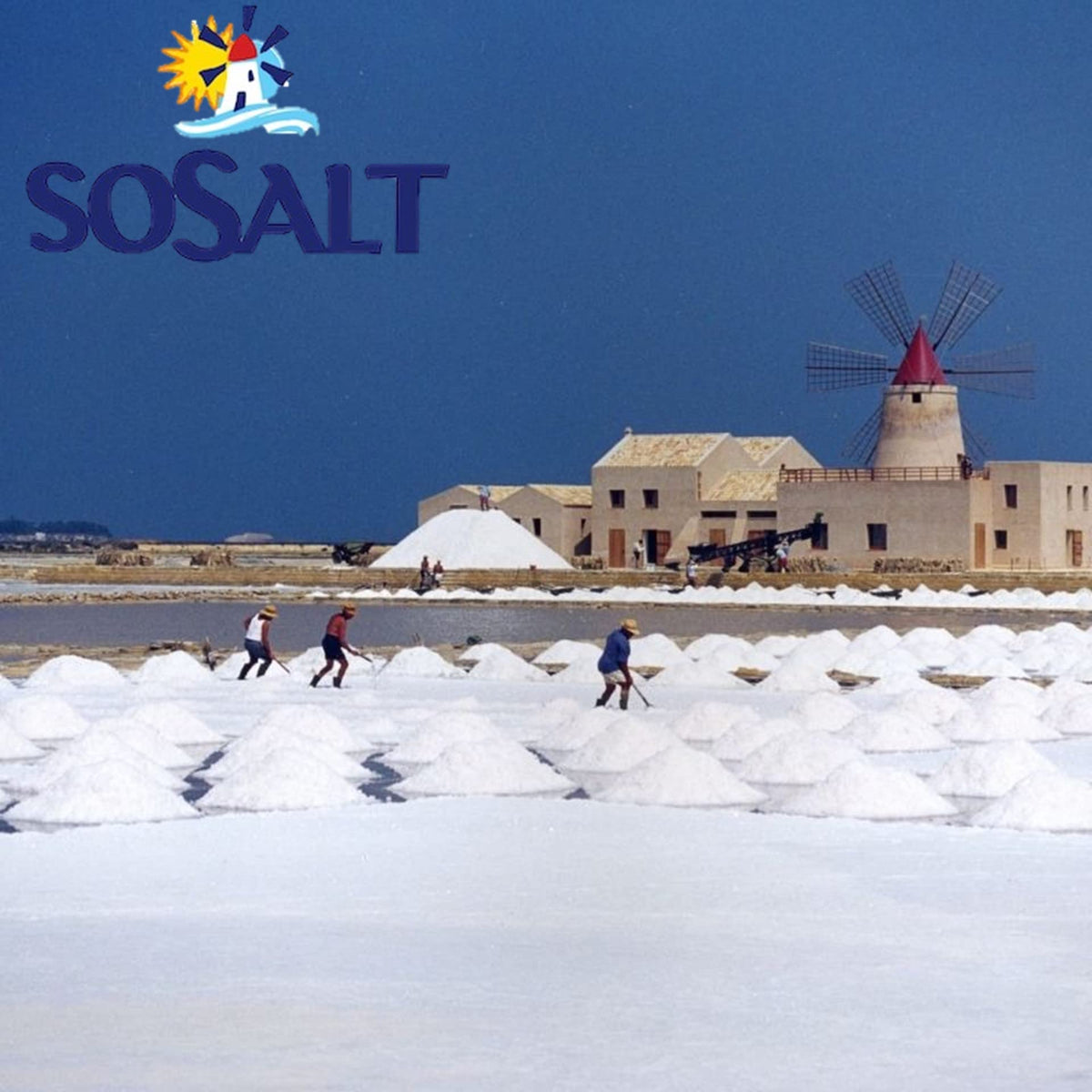 SOSALT Dal Mare di Trapani Fine Natural Sea Salt — 12.5 kg Bulk for Foodservice, Brining, Grilling