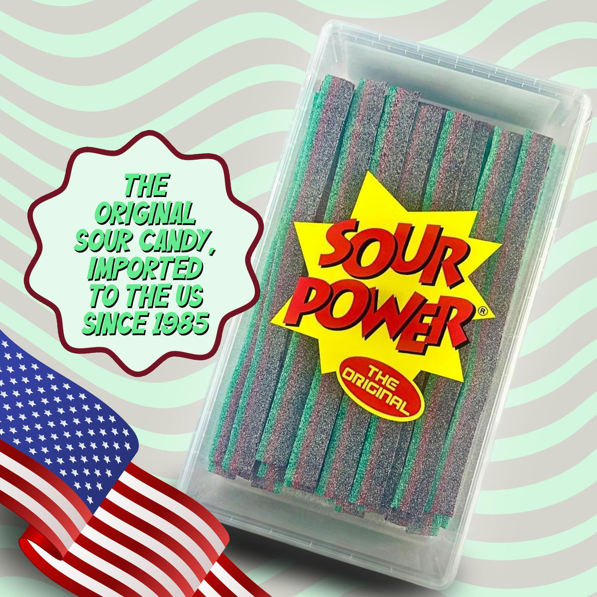 Sour Power Watermelon Candy Belts – 2.5 lb Bulk Tub, Vegan, Non-GMO, Gelatin-Free