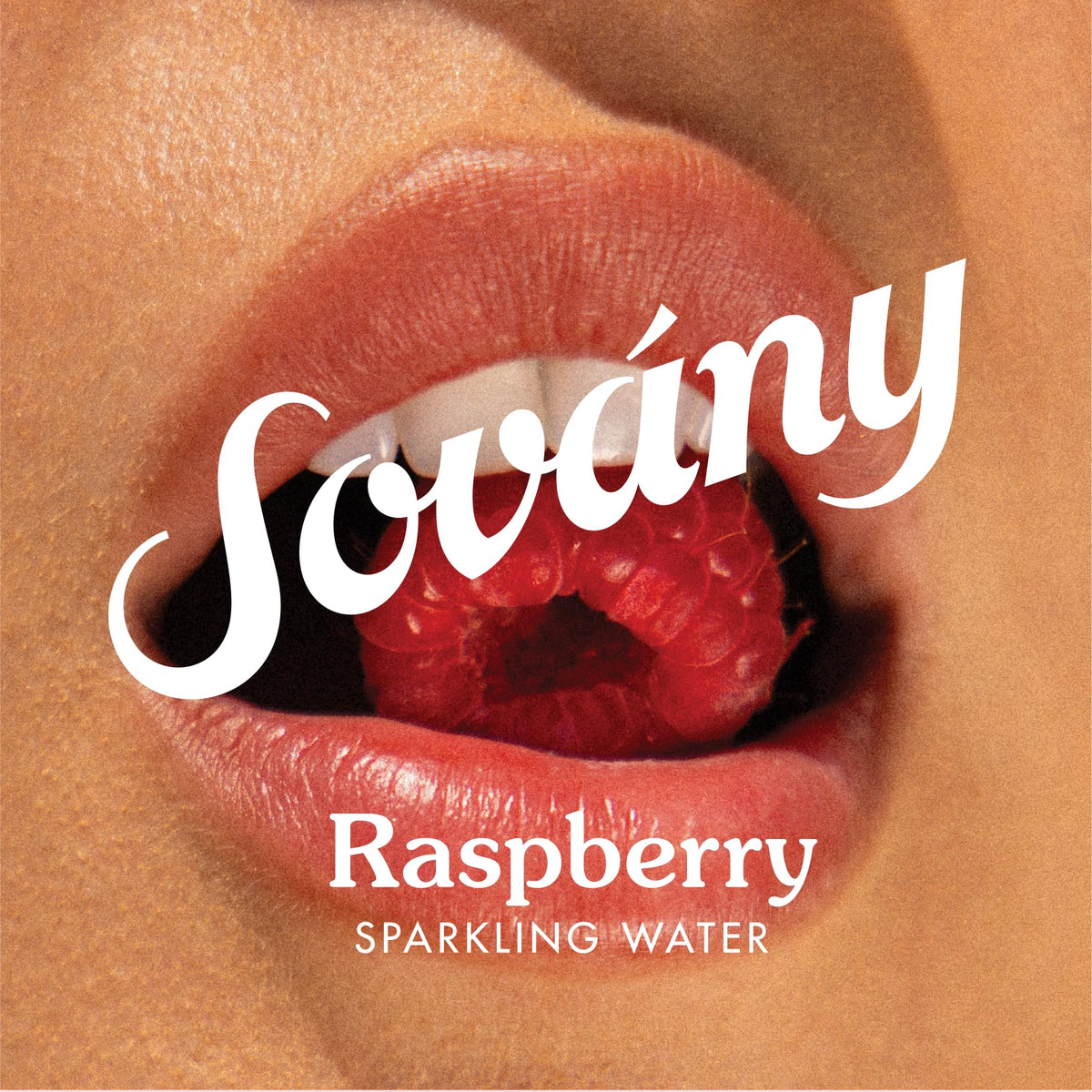 Sovány Raspberry Sparkling Water – Organic, Real Fruit, No Added Sugar, Low Calorie | 12 Pack