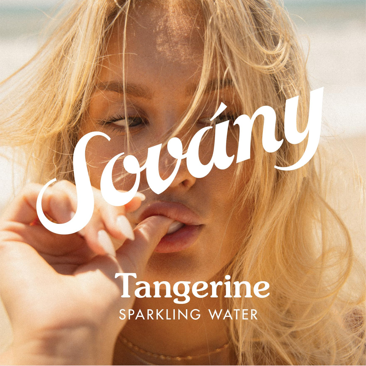 Sovány Tangerine Sparkling Water – Organic, No Added Sugar, Low Calorie | 12 oz Can, 12 Pack