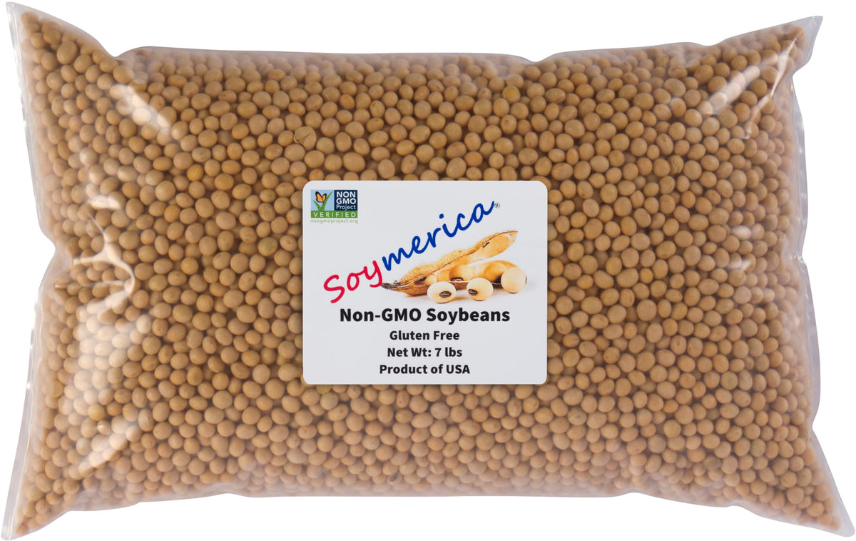 Soymerica Non-GMO Soybeans - 7 Lbs IP, USA | Great for Soy Milk & Tofu