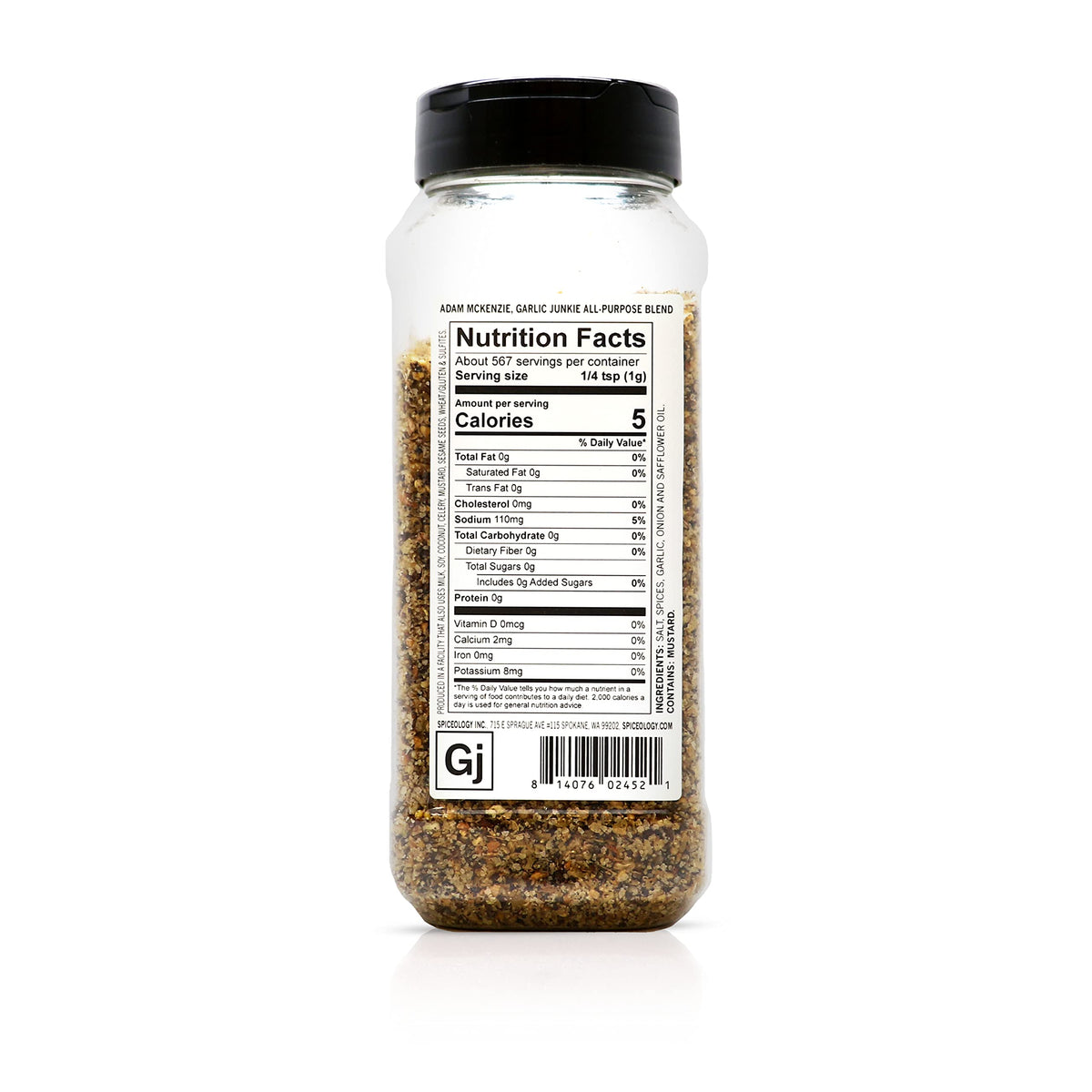Spiceology Garlic Junkie with Adam McKenzie – All-Purpose Seasoning & BBQ Rub (20 oz)