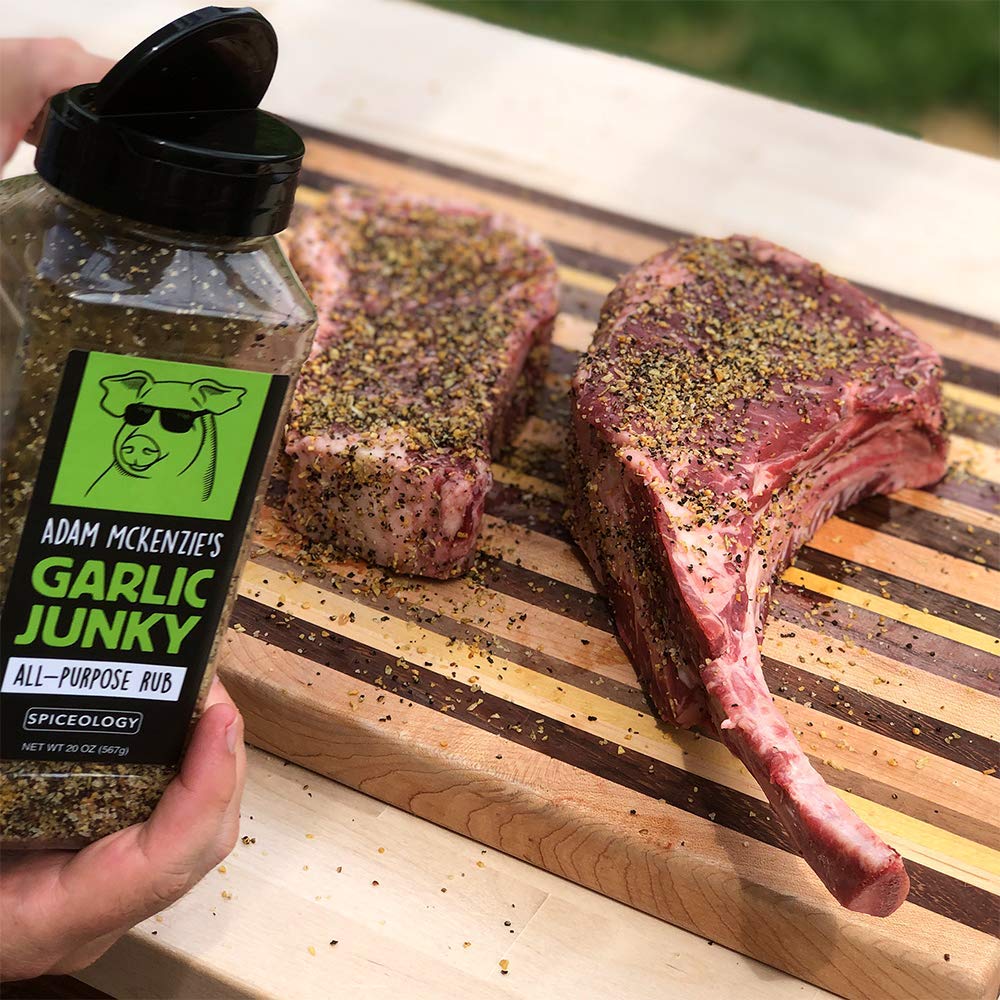 Spiceology Garlic Junkie with Adam McKenzie – All-Purpose Seasoning & BBQ Rub (20 oz)