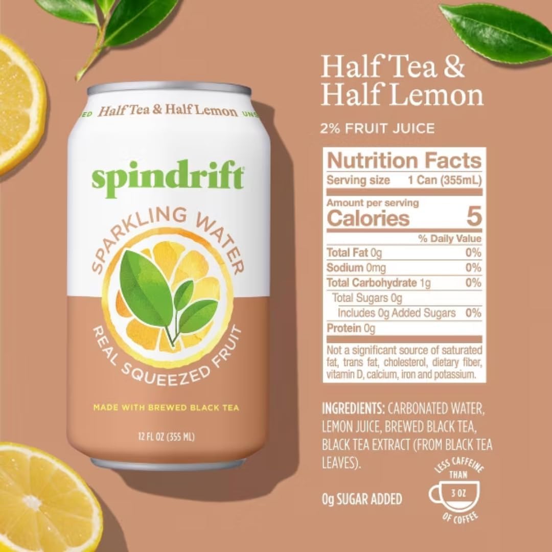 Spindrift Sparkling Water – Ultimate Variety Pack, Real Squeezed Fruit, 12 oz Cans, Pack of 12