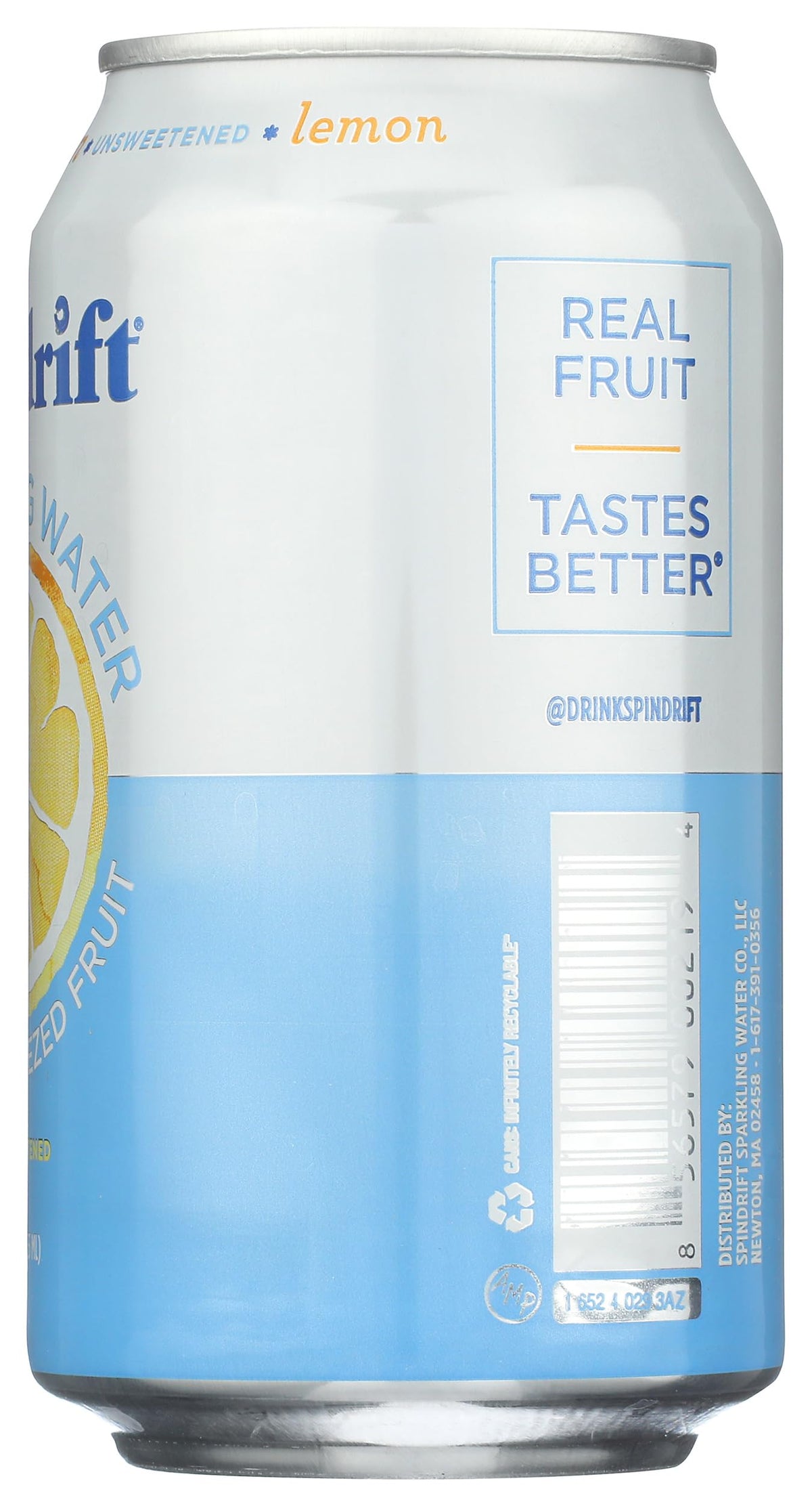 Spindrift Sparkling Water Lemon — 12 fl oz | Gluten Free