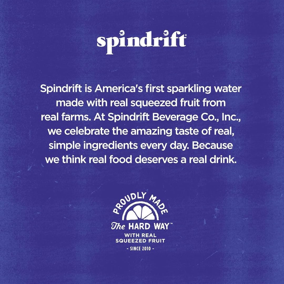 Spindrift Sparkling Water – Ultimate Variety Pack, Real Squeezed Fruit, 12 oz Cans, Pack of 12