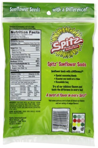 Spitz Sunflower Seeds Variety Bundle – 5 Flavors, 6 oz Bags (30 oz Total)
