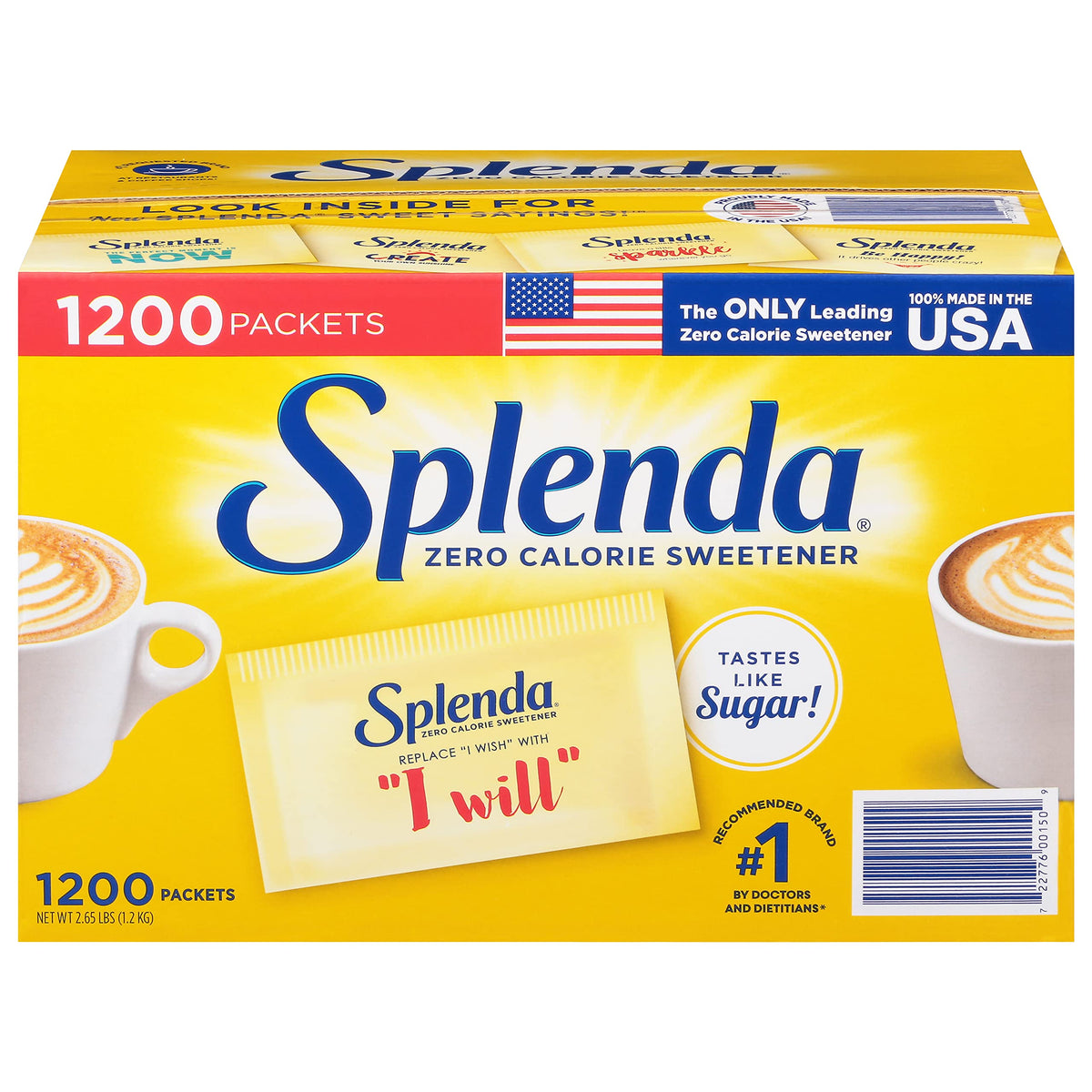 SPLENDA No Calorie Sweetener Packets – 1200 Count (2.65 lb)