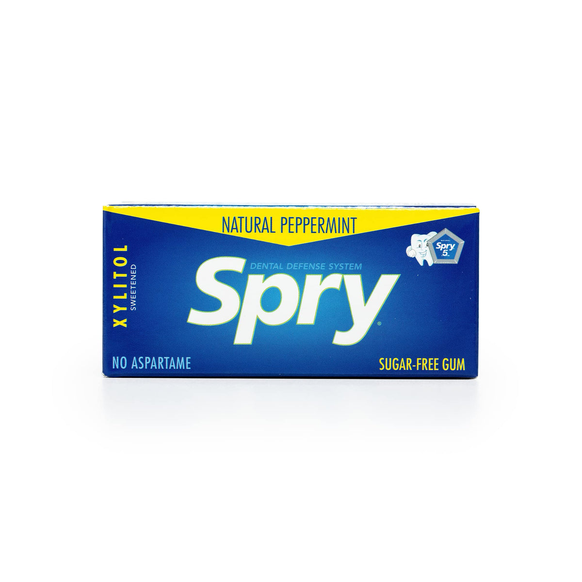 Spry Fresh Natural Xylitol Gum – Peppermint, Aspartame-Free, Sugar-Free, Pack of 20