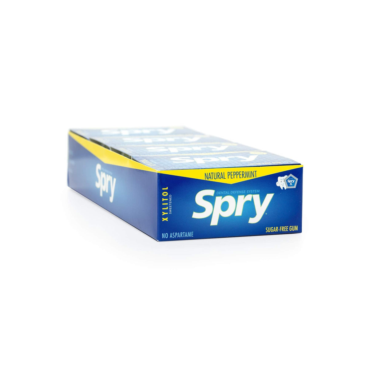 Spry Fresh Natural Xylitol Gum – Peppermint, Aspartame-Free, Sugar-Free, Pack of 20