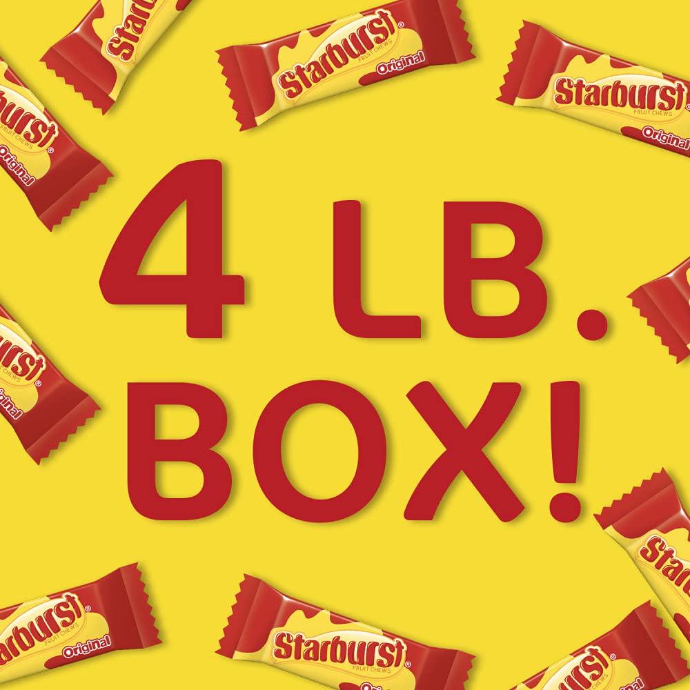STARBURST Original Fun Size Chewy Candy Bulk Box – 4 lb | Party Favors & Treats
