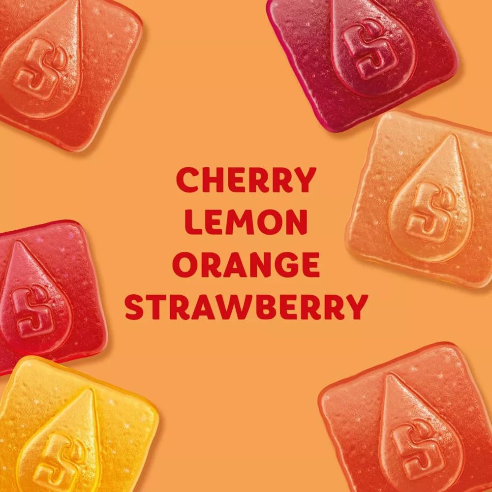 STARBURST GOODIES Original Plant-Based Gummies – Low Sugar, 12-Pack, 1.8 oz Bags