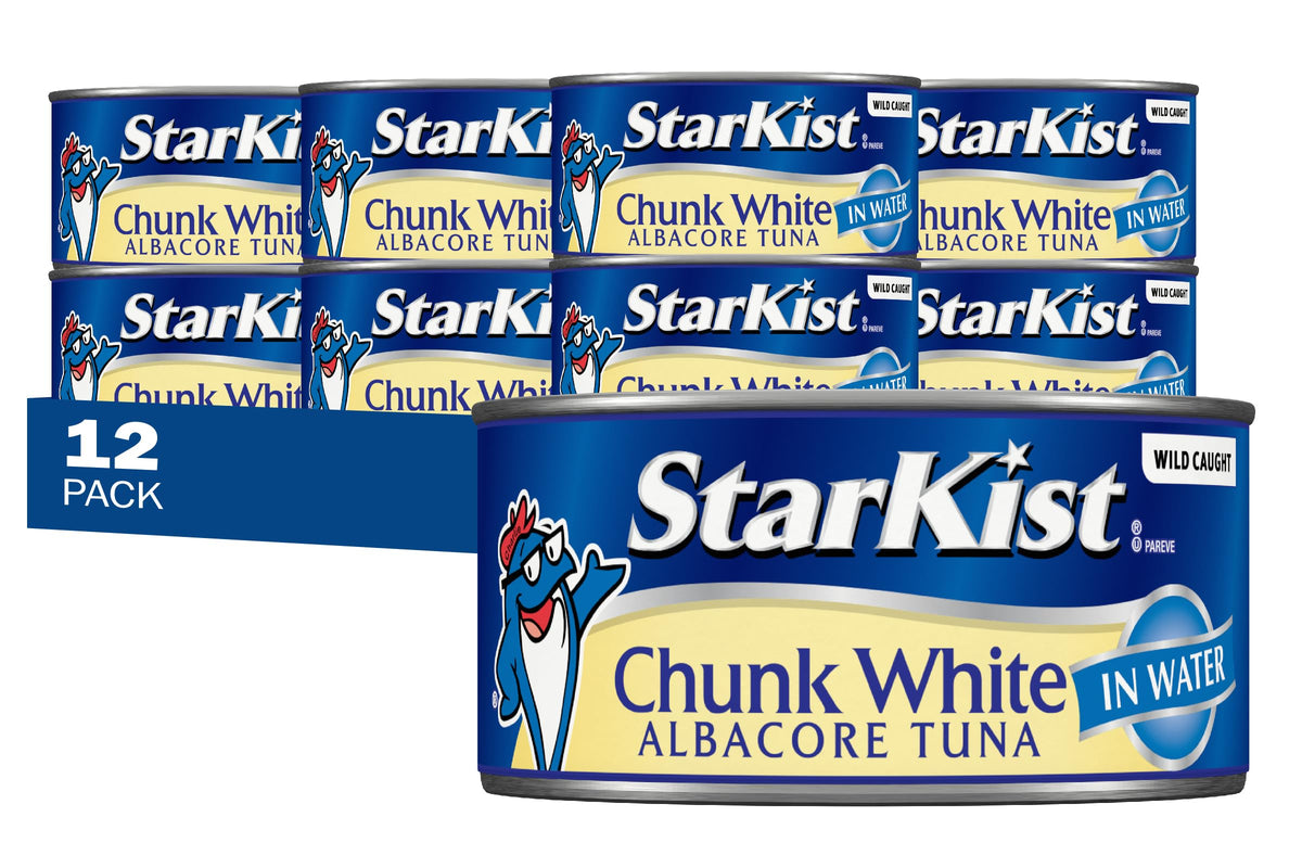 StarKist Chunk White Albacore Tuna in Water – 12oz Cans, Pack of 12