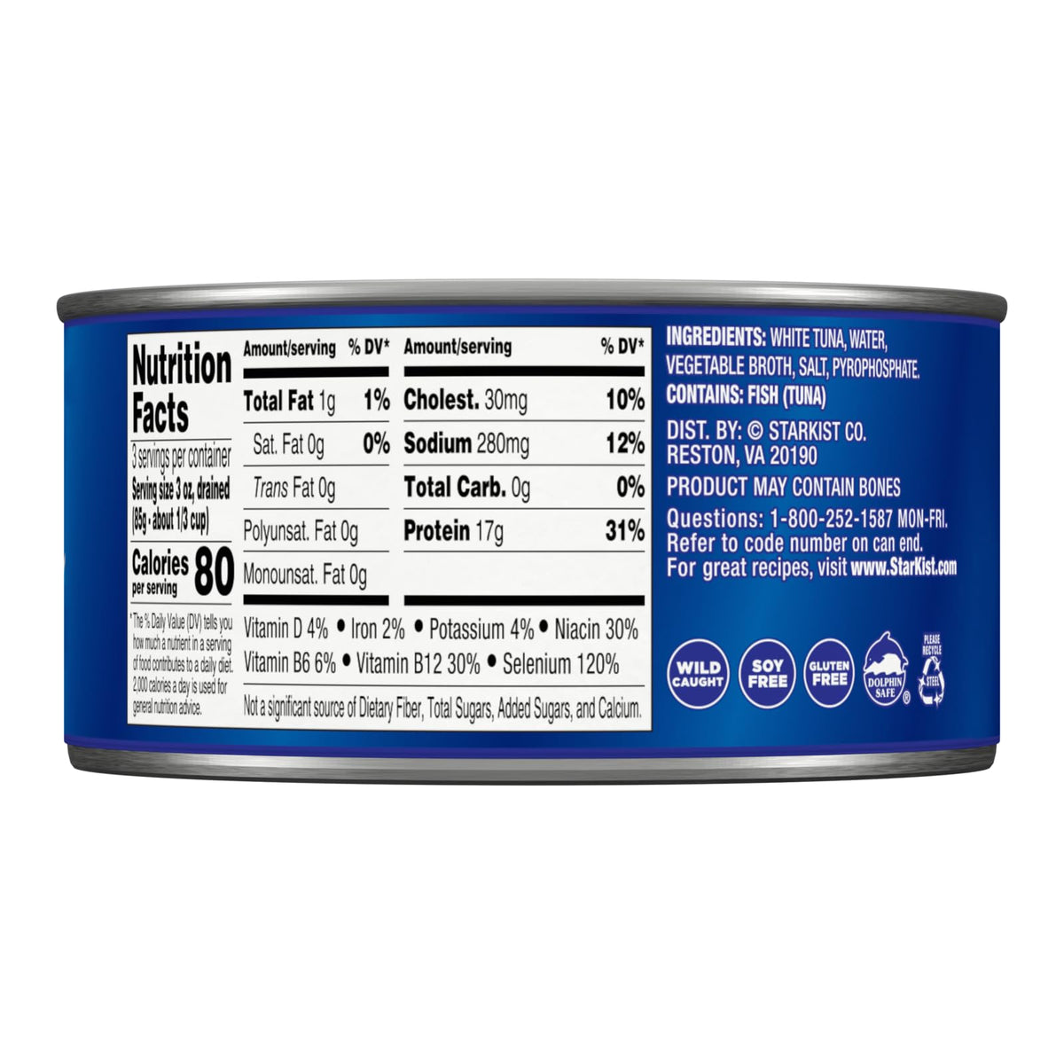 StarKist Chunk White Albacore Tuna in Water – 12oz Cans, Pack of 12