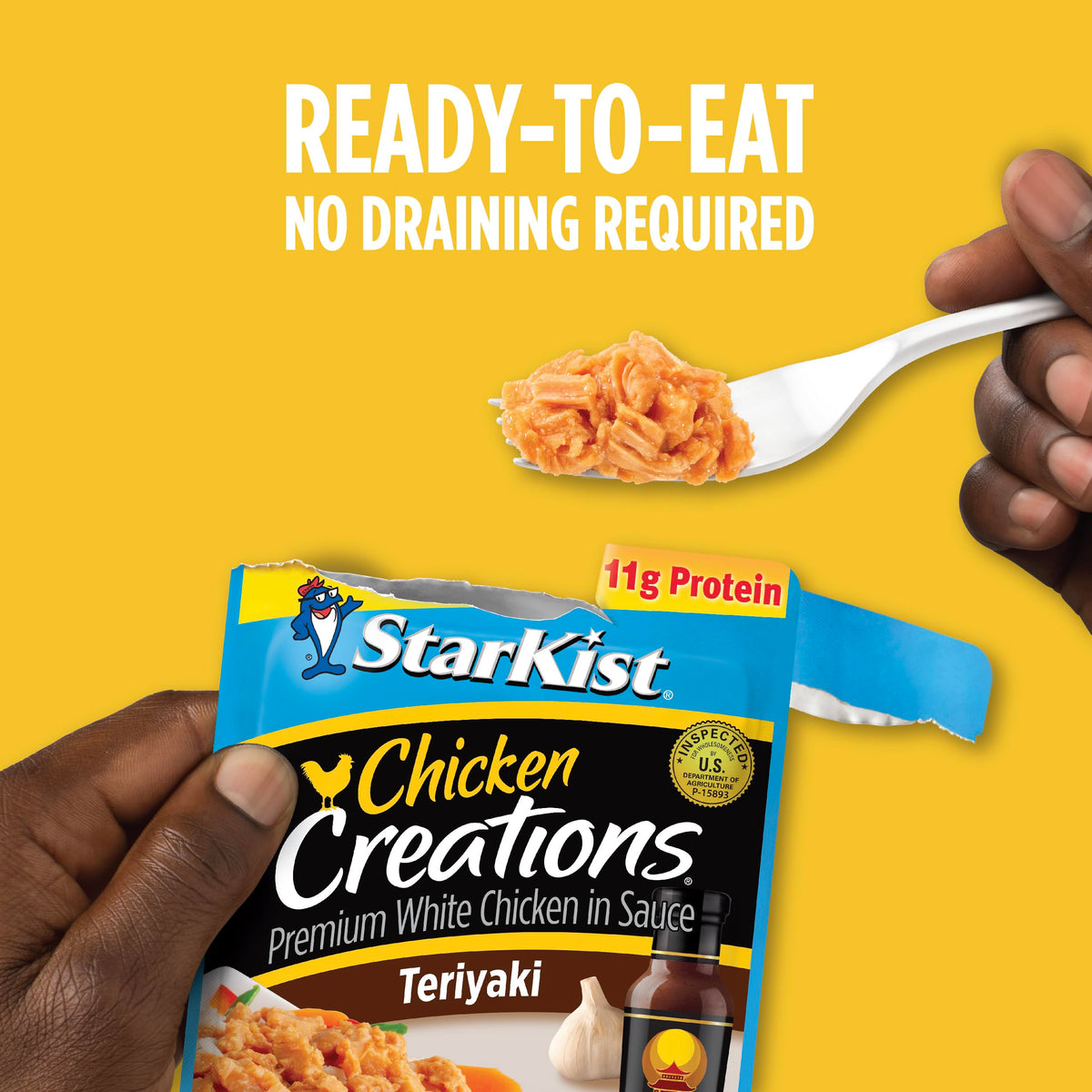 StarKist Chicken Creations Teriyaki Pouch – 12 Pack, Ready-to-Eat High-Protein White Meat