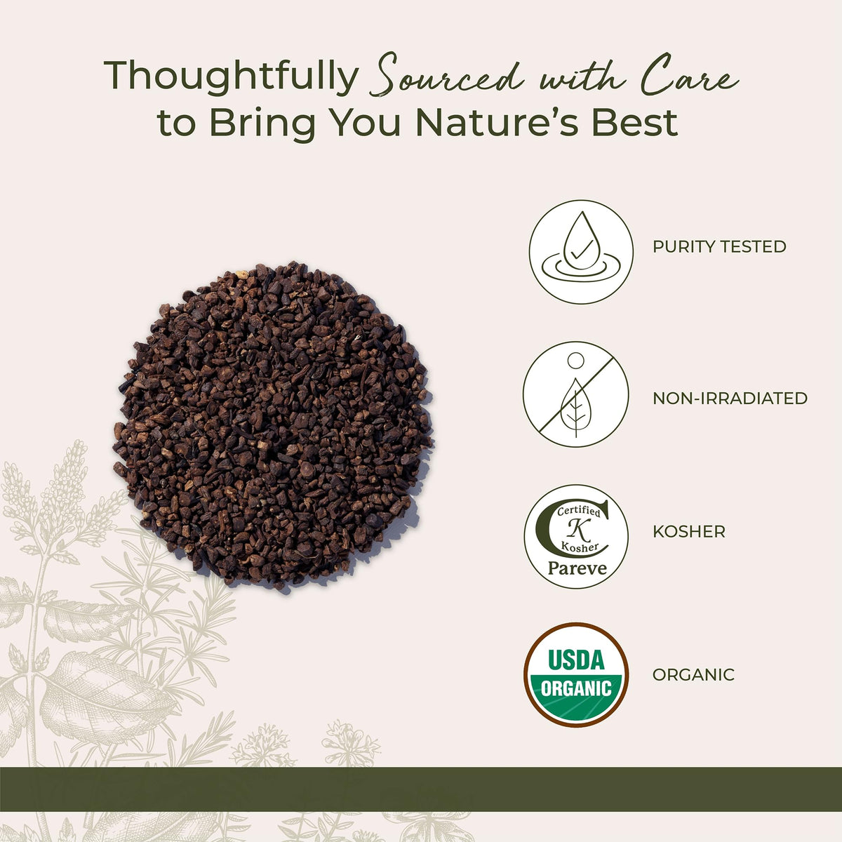 Starwest Botanicals Organic Roasted Dandelion Root Tea - Caffeine-Free, Kosher, 1 lb Bulk