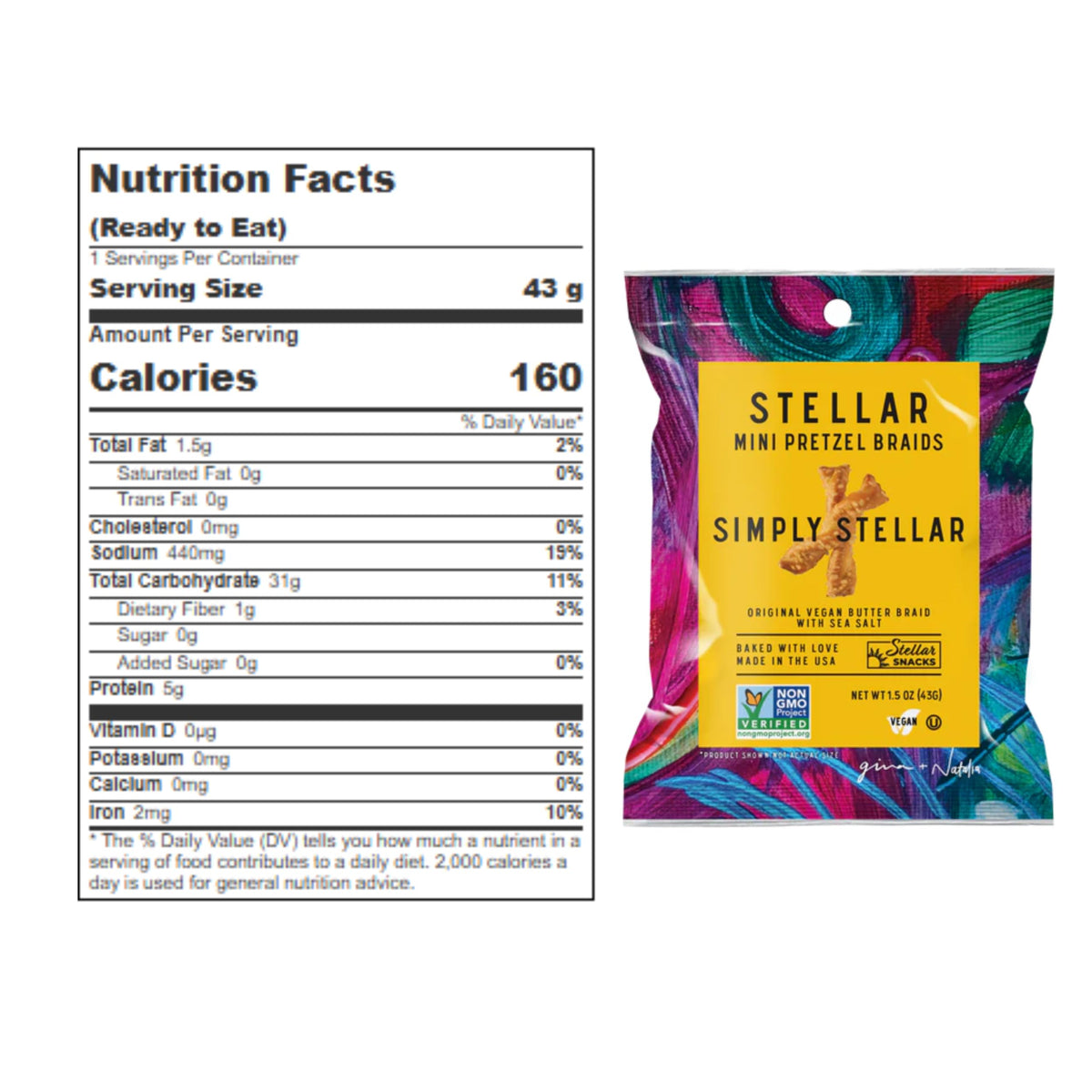 STELLAR SNACKS Mini Pretzel Braids – 4 Flavor Variety Pack, 24 Packs, Vegan, Kosher, Non-GMO