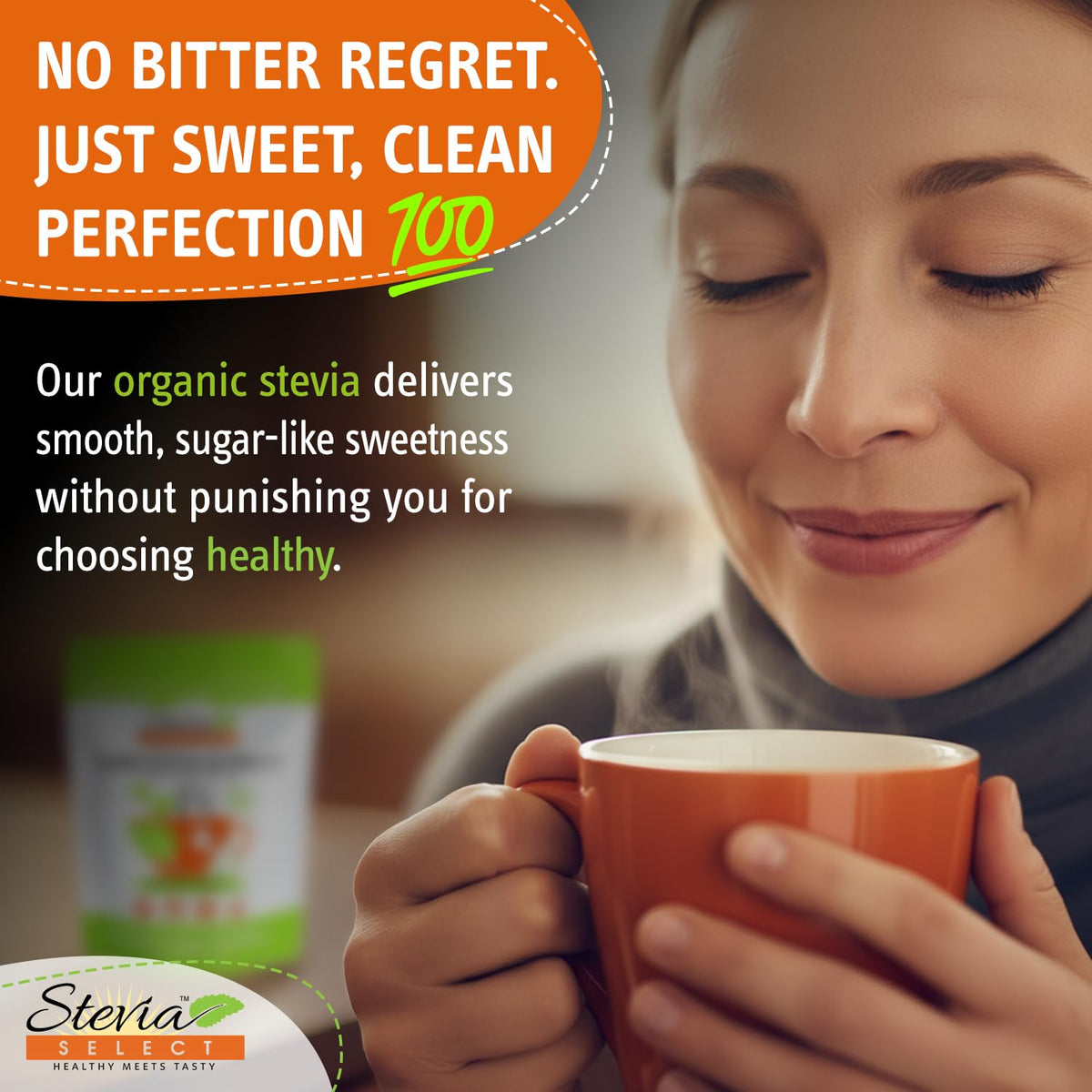 Stevia Select Organic Stevia Powder - 4 Oz, Pure, Non-GMO, Zero Calorie, No Additives