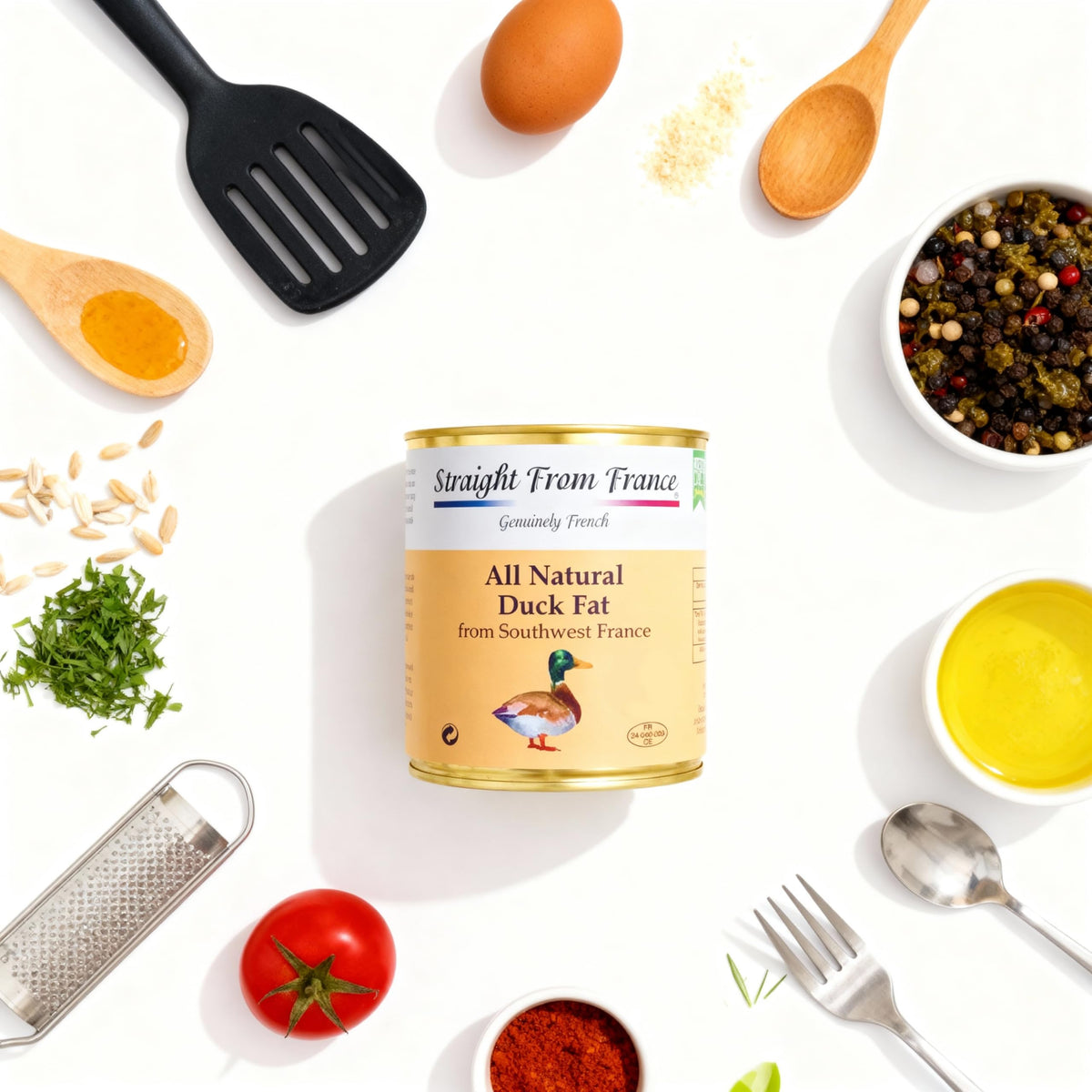 Straight from France Genuinely French All Natural Duck Fat 695g (24.5oz) | Keto & Paleo