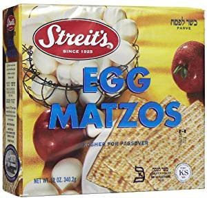Streit's Egg Matzo Kosher for Passover 12oz – 3 Pack